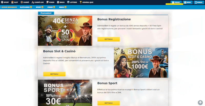 Admiralbet bonus