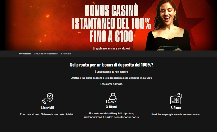 Pokerstars bonus di benvenuto