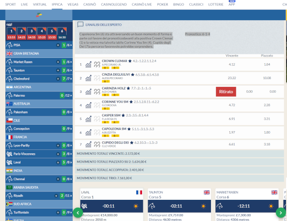 Corse dei cavalli scommesse live su eurobet