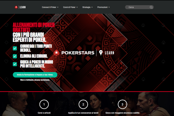lezioni e formazione sulle stelle del poker su pokerstars