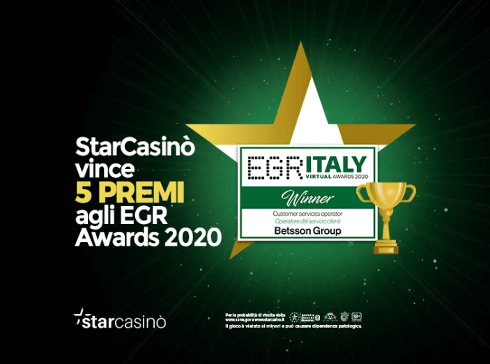 starcasino premiato nel 2020