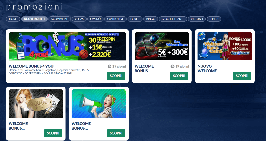 Altre offerte e bonus di Eurobet