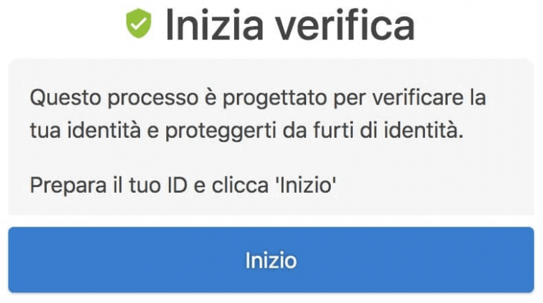 Avviare la procedura di caricamento dei documenti