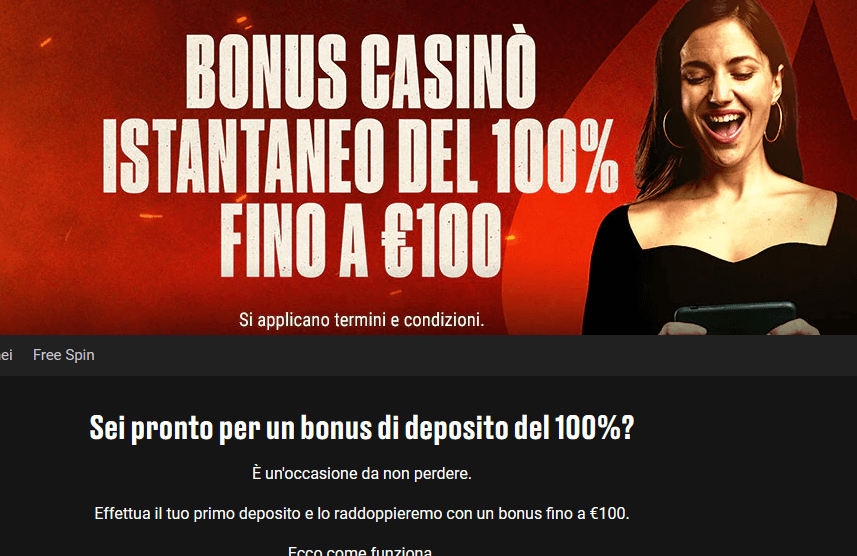 Pokerstars bonus casinò