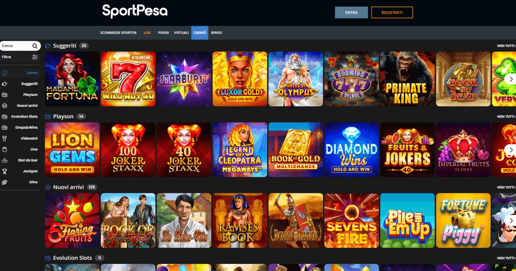 casino sport pesa