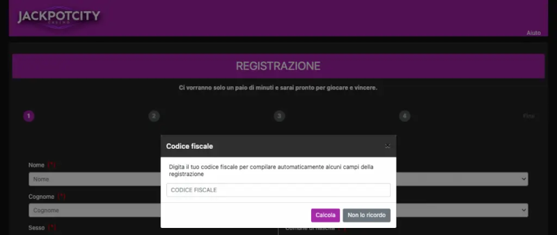 jackpot city registrazione