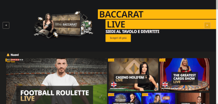 casinò live betfair