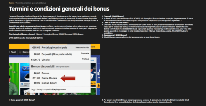 termini e condizioni dei bonus di benvenuto su betfair